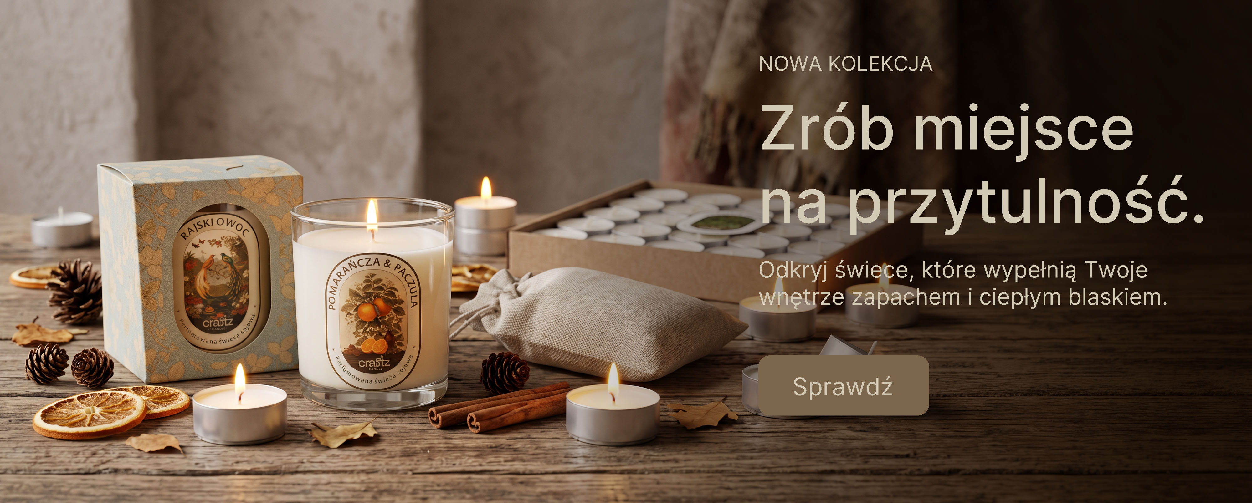Nowa kolekcja świec sojowych.